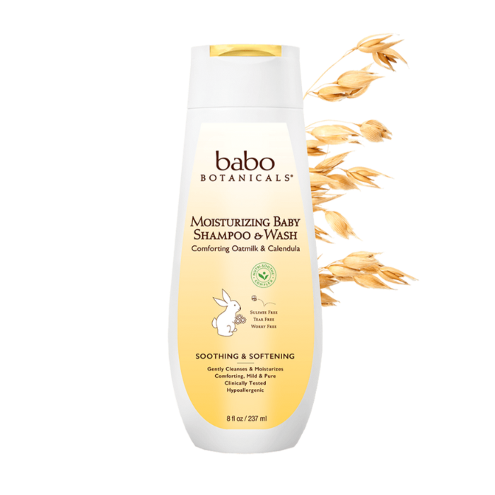 Babo botanicals moisturizing baby shampoo wash oatmilk calendula deals