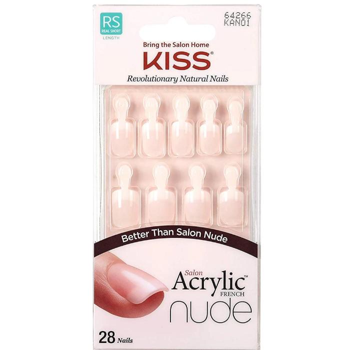Bring The Salon Home Kiss French Nude Acrylic Nails