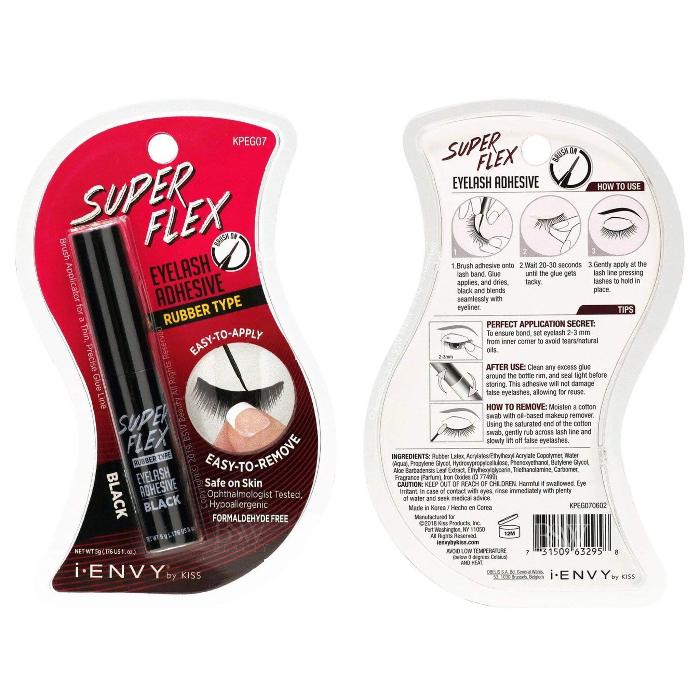 Kiss black hot sale eyelash glue